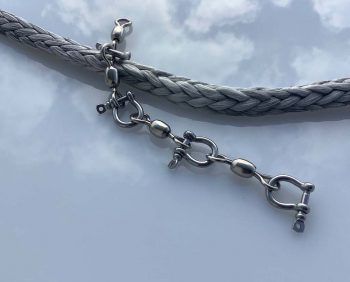 Nautical b-shackle bracelet