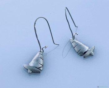 rope_sea_nautical_jewelry_silver_sailing_boats_earrings,ocean_jewelry