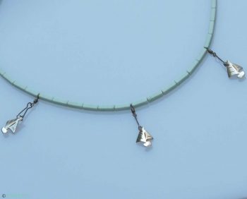 rope_sea_brand_ocean_jewelry_deasign_aquamarine_howlite_mineral_stone_rectangle_cut_attached with_silver_plated_brass_small_Boats