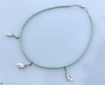 rope_sea_brand_ocean_jewelry_deasign_aquamarine_howlite_mineral_stone_rectangle_cut_attached with_silver_plated_brass_small_Boats